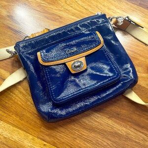 Coach Patent Leather Turnlock Pocket Crossbody